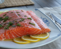 Saumon mariné trop facile