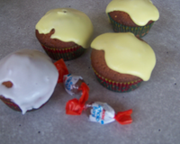 Cupcakes aux chocobons cœur fondant Nutella