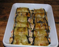 Rouleaux d'Aubergines à la Tomate et à la Ricotta
