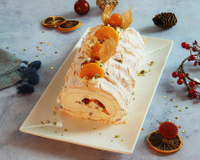 Bûche de Noël façon pavlova