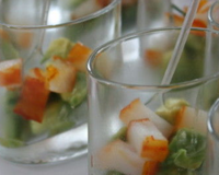 Une verrine apéro vite fait bien faite.