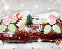 Ma première bûche de Noël. J'ai pris un grand plaisir à la réaliser.