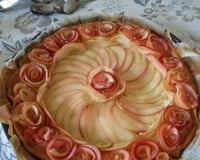 Tarte bouquet de roses ®, d'après Alain Passard