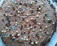 Gâteau d'anniversaire chocolat très simple