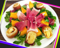 Salade duo de jambon au melon