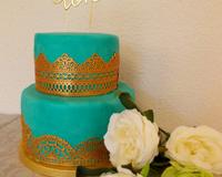 Un wedding cake aux accents tropicaux !