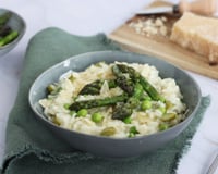 Risotto aux asperges et aux petits pois