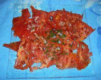 Salade de tomates côtelées type cœur de bœuf