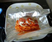 Papillote de filet de sabre et ses légumes