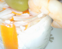 Verrine au surimi et chèvre doux