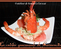 Fraîcheur de homard à l'avocat