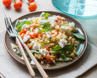 Salade de quinoa et lentilles corail