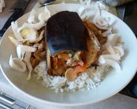 Recette d'aubergine farcie simple et légère.