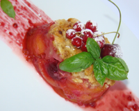 Un petit crumble original de par son dressage, et de par sa composition, à essayer de toute urgence !