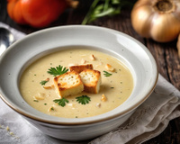 Soupe à l'ail et à la sauge