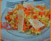 Histoire de changer...Remplaçons le riz par des pâtes comme des coquillettes