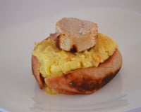 Délice de purée au boudin blanc