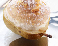 Poire soufflée au Sojasun Noisette/amandes