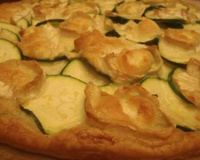 Tarte chèvre courgettes