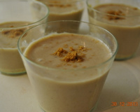 Mousse de bananes, chocolat, speculoos