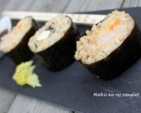 Duo de makis aux crevettes yakitori et au tofu mariné