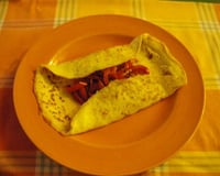 Crêpes aux poivrons