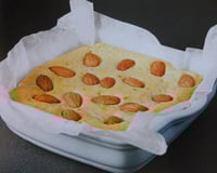 Brownie au chocolat blanc et amandes