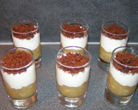 Verrines pomme / poire / speculos