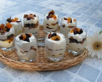 Verrines aux fruits secs