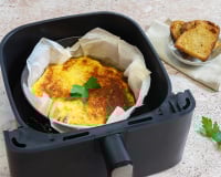 Pas le temps de cuisiner ? Cette quiche sans pâte au Air fryer est prête en 20 minutes