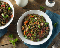 Lentilles aux lardons au Cookeo