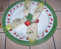 Endive garnie de fraîcheur de ma mer