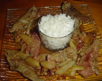 Aiguilettes de poulet aux poires