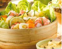 Salade exotique aux crevettes