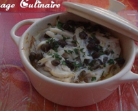 Gratin de raie au beurre citronné et câpres
