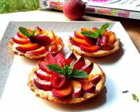 Tartelette fraises nectarines