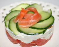 Fraîcheur de saumon au chèvre