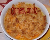 Crumble de melon à la noix de coco