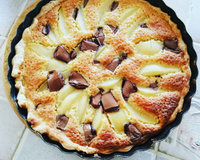 Tarte poires-chocolat