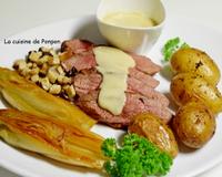 Une sauce au foie gras, ça ne s'utilise pas avec n'importe quelle viande! Et j'ai choisi un magret de canard pour sublimer cette sauce qui est vraiment excellente!! 