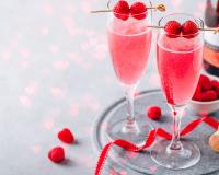 Soupe de champagne fraises et framboises