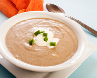 Velouté de châtaignes au foie gras au thermomix