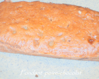 Cake fondant poire-chocolat