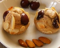 Bouchées moelleuses amande-cerise