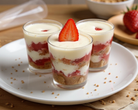 Tiramisu aux fraises et spéculoos en verrine