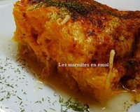 Gratin de courge spaghetti au cheddar