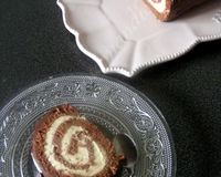 Une petite idée de gâteau roulé ou de bûche rapide à réaliser et très gourmande !