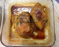 Cuisse de poulet farcie aux champignons