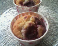 Muffins amandes framboises chocolat blanc