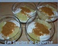Verrine d'ananas au fromage blanc et spéculoos